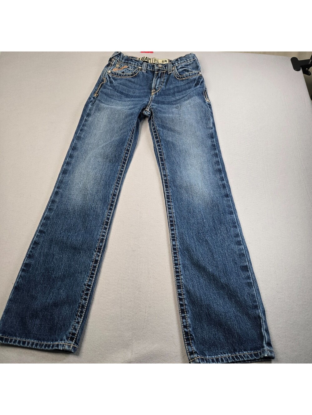 Ariat B5 Slim Boys 16 ~28x30 Dakota Boundary Jeans Straight Leg Cotton Western